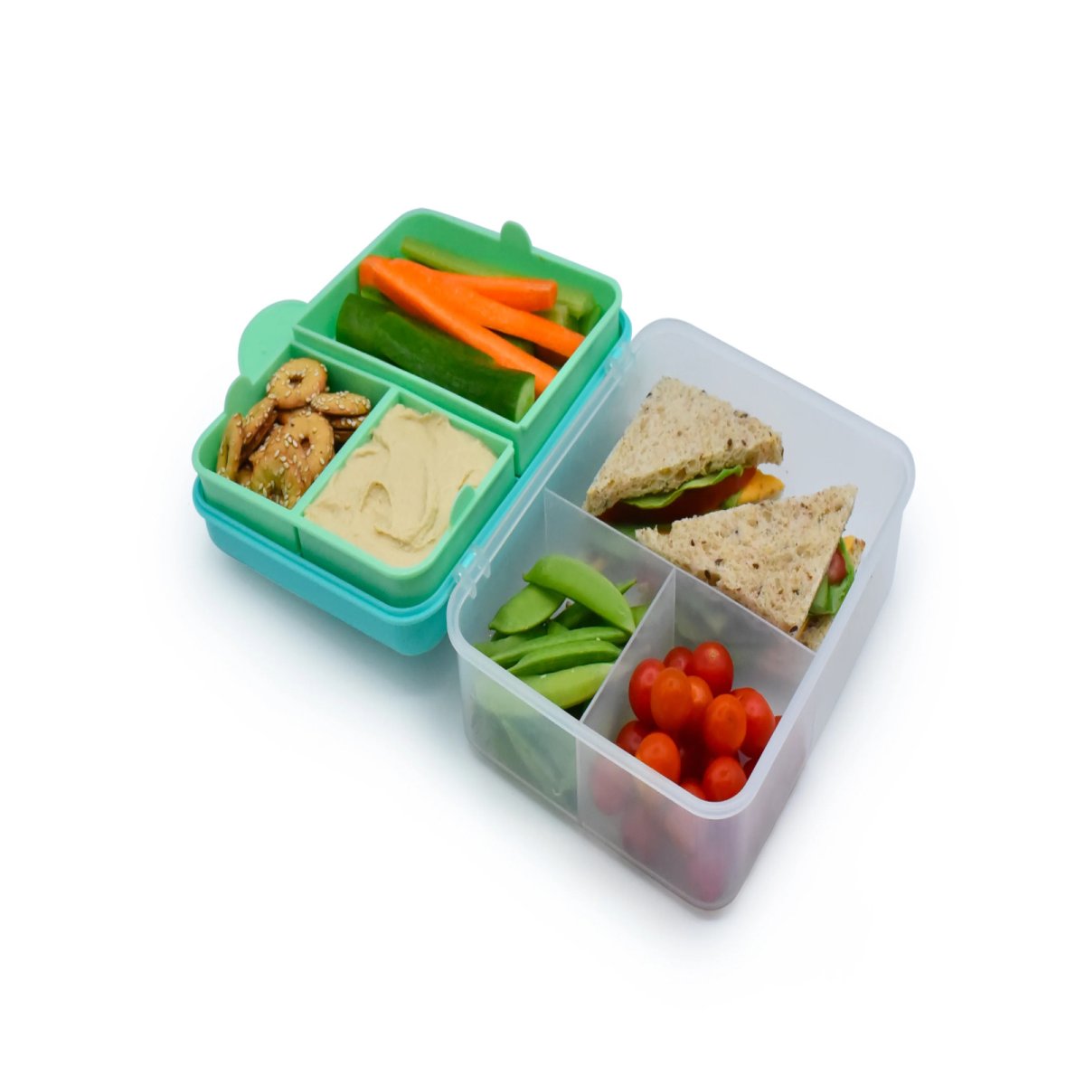 2 Tier Bento - Blue, Mint, Lime