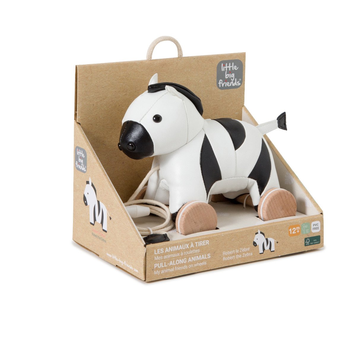 Pull Along Toy - Robert the Zebra