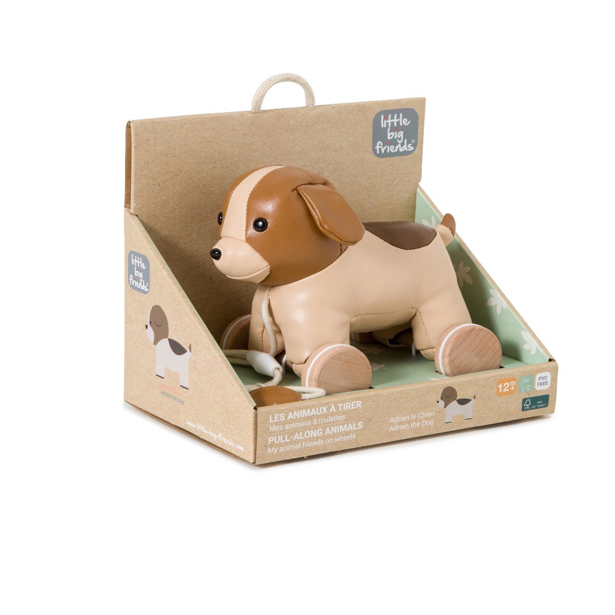 Pull Along Toy - Adrien the Dog