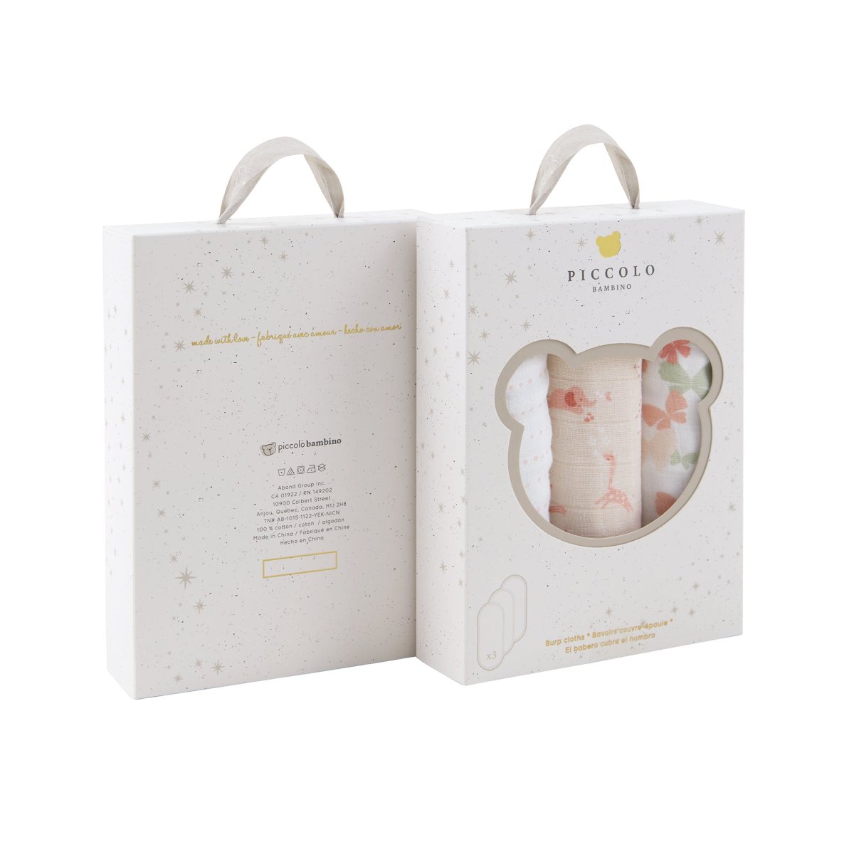 Muslin Burp Cloth 3 Pack - Pink