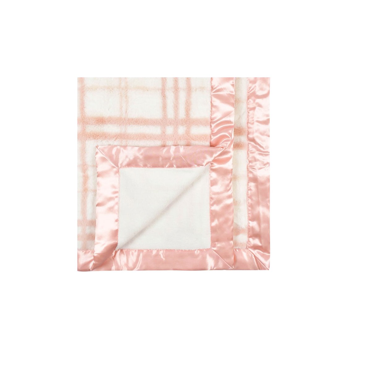 Plush Blanket - Pink Plaid