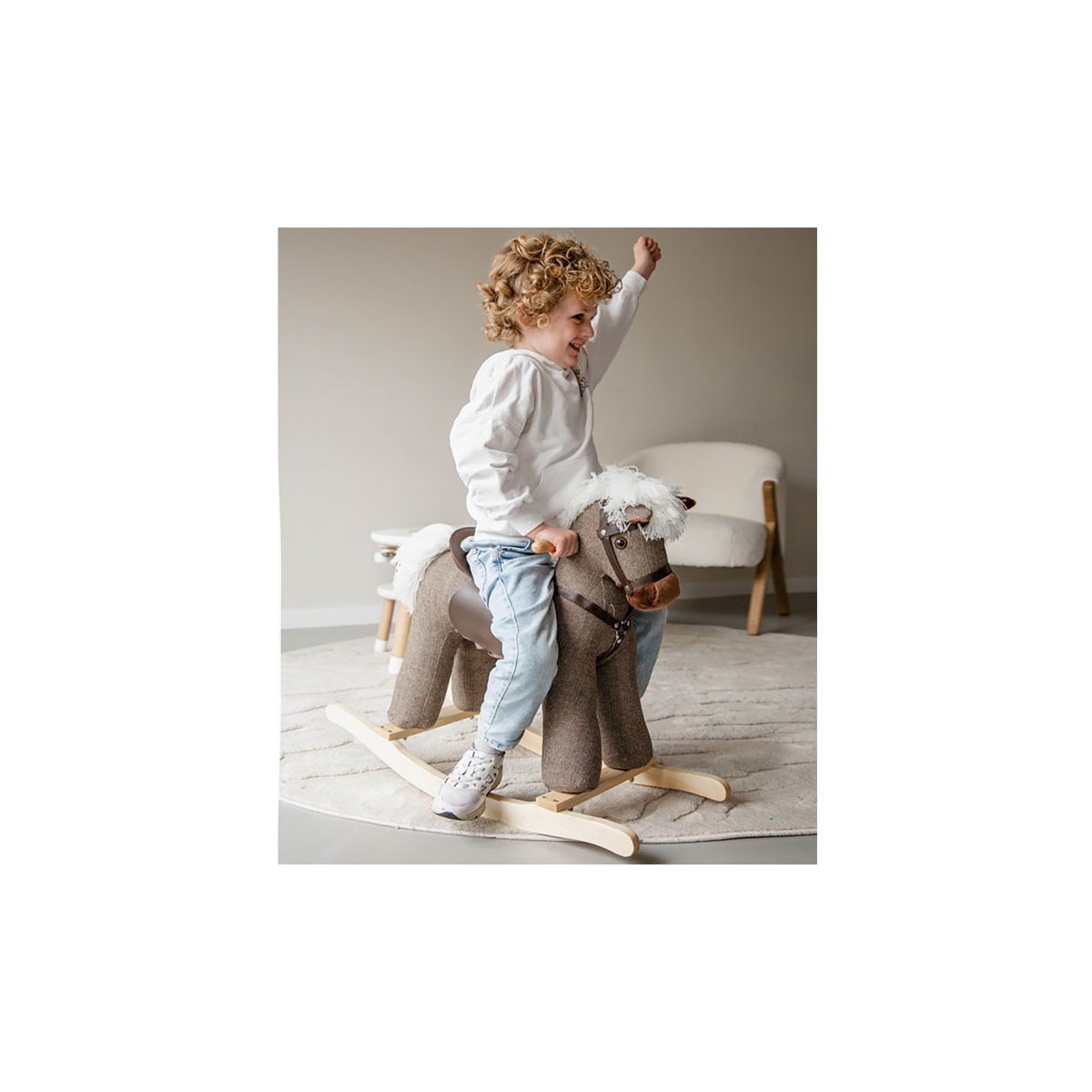 Rocking Horse - Big - Grey