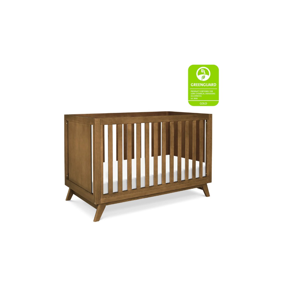 Otto 3-IN-1 Convertible Crib - Walnut