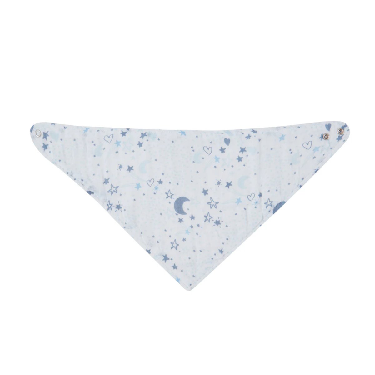 3 Pack Muslin Bandana Bibs - Blue