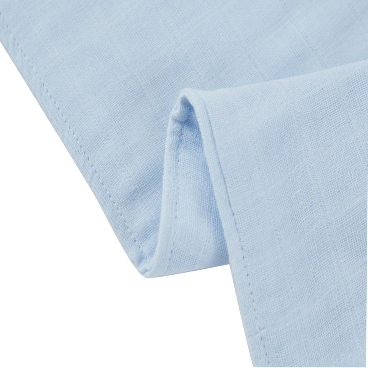 3 Pack Muslin Bandana Bibs - Blue