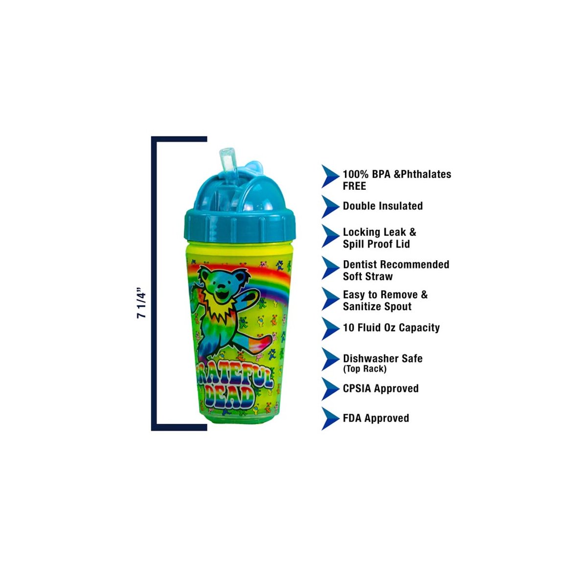 Sippy Cup - Grateful Dead Tie Dye