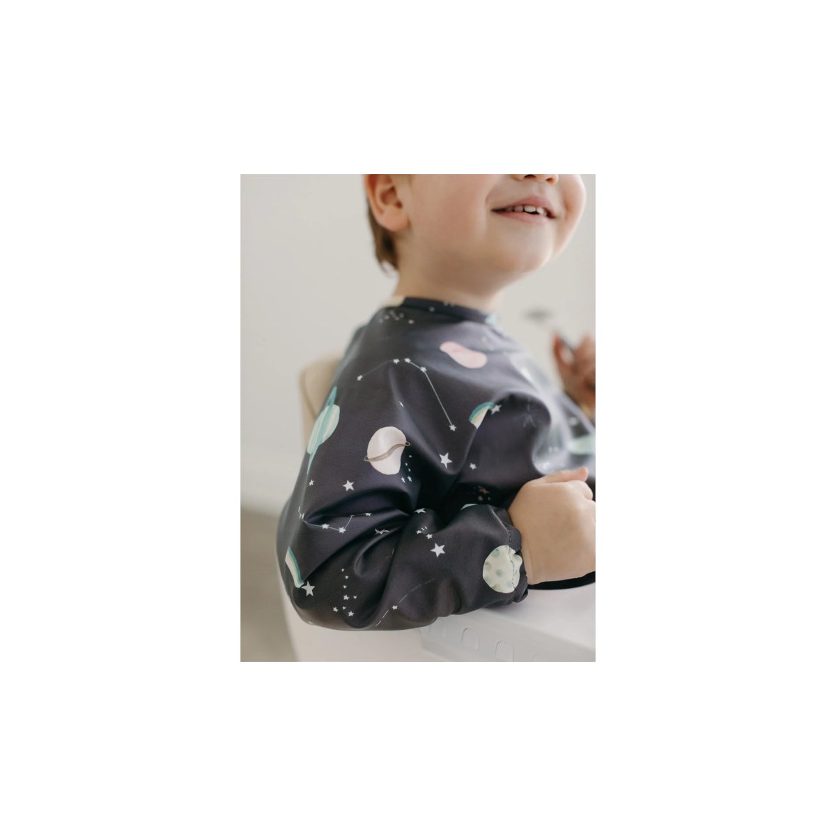 Long Sleeve Waterproof Bib - Planets