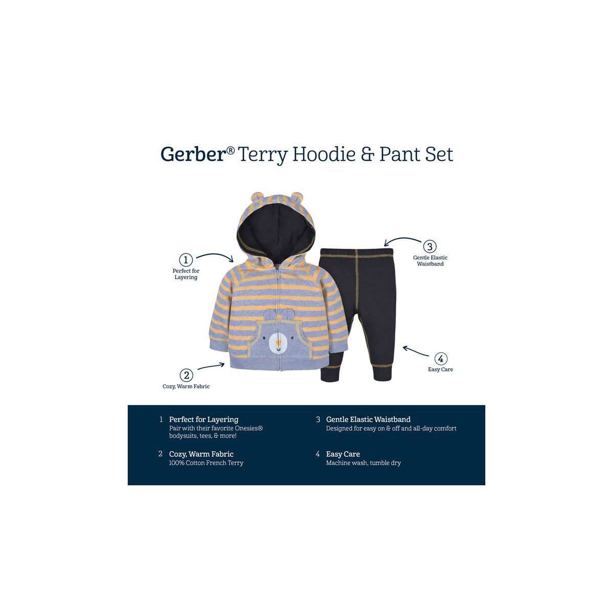 2 Piece Hoodie + Pant - Bear