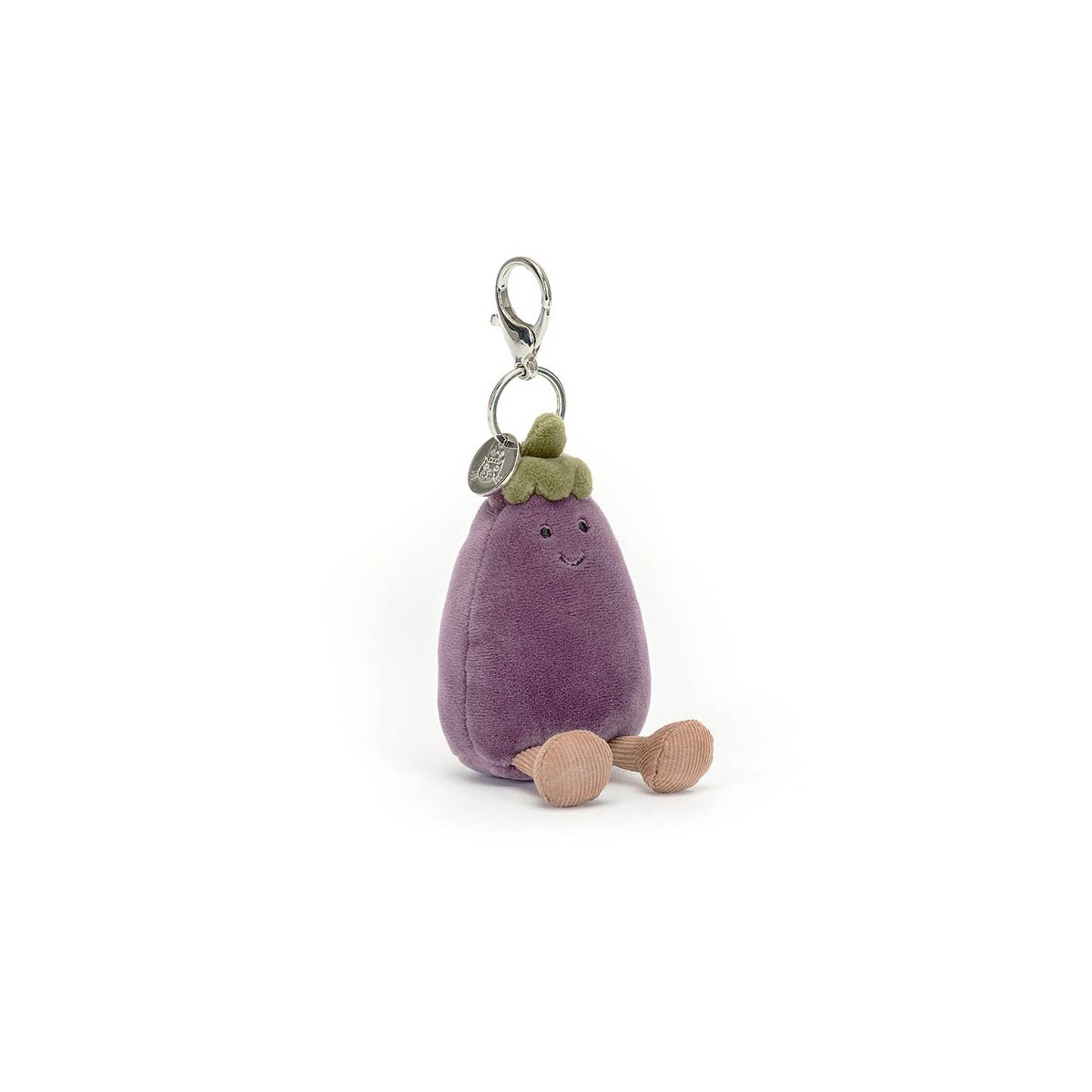 Vivacious Eggplant Bag Charm