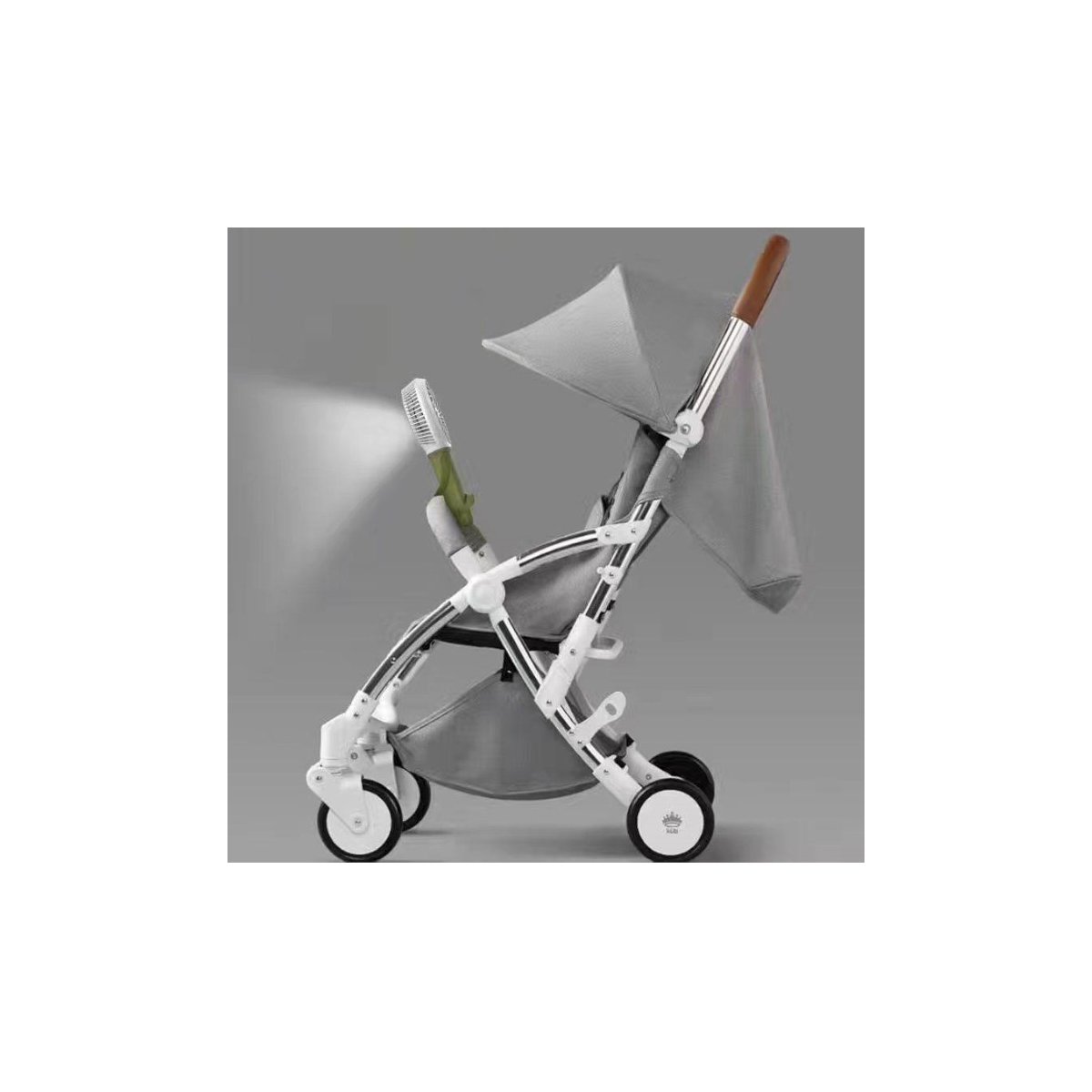 3 Speed Rechargeable Buggy Turbo Fan - Black/Black