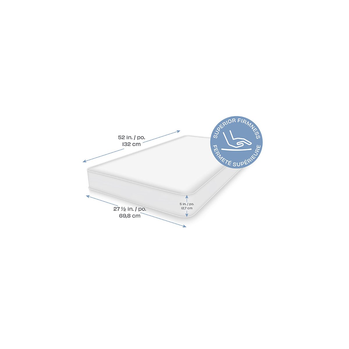 GENESIS in a Box 10 Year Warranty Crib Mattress