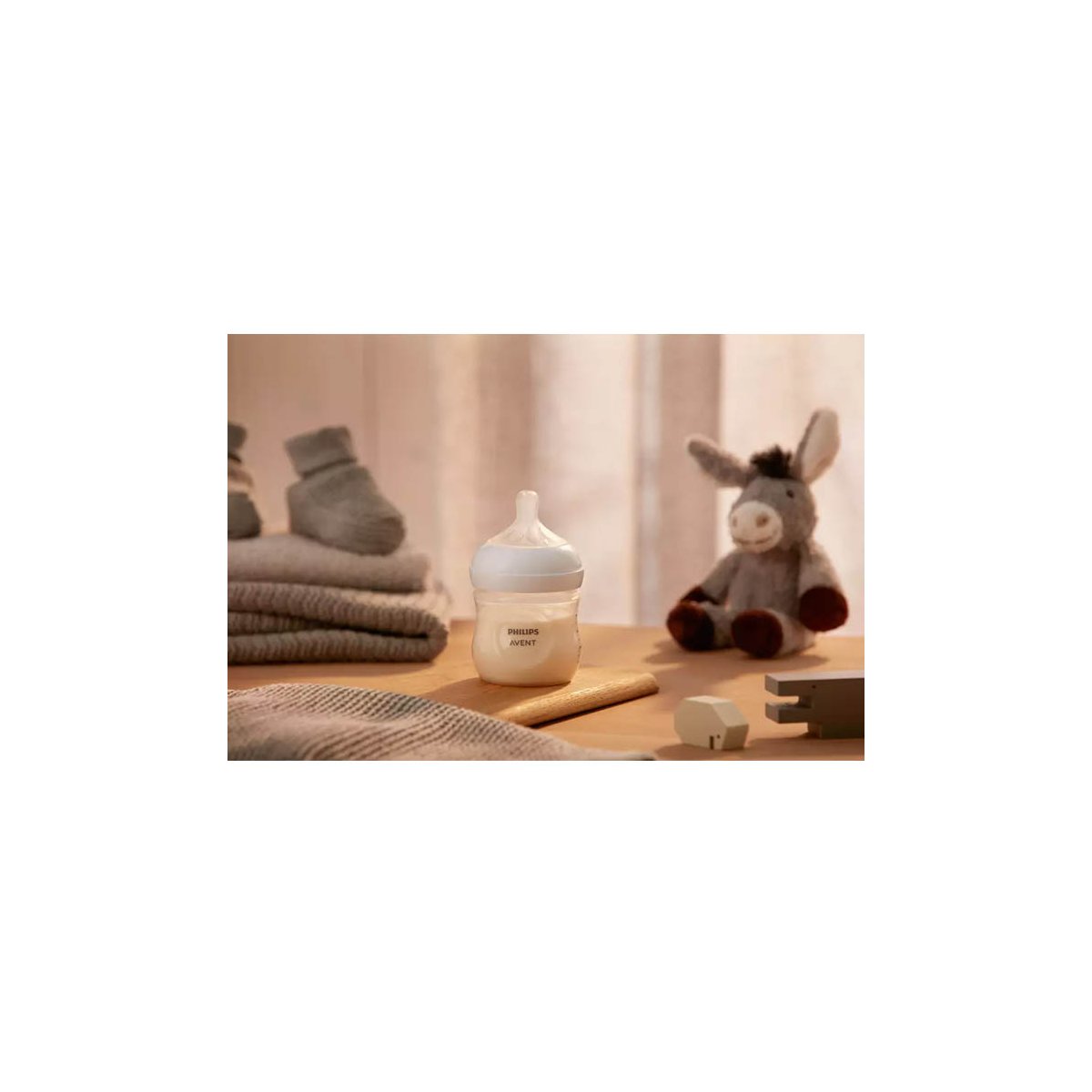 Natural Wide Neck Baby Bottle 4oz 3 Pack