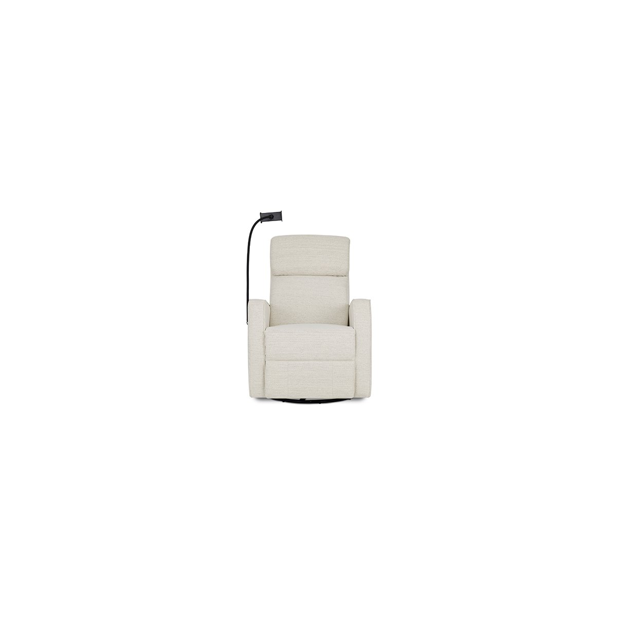 Maverick Power Recline Glider with Device Holder - Cognac