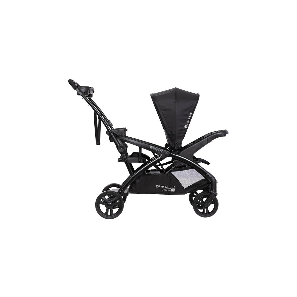 Sit N Stand Double Stroller - Dash Black