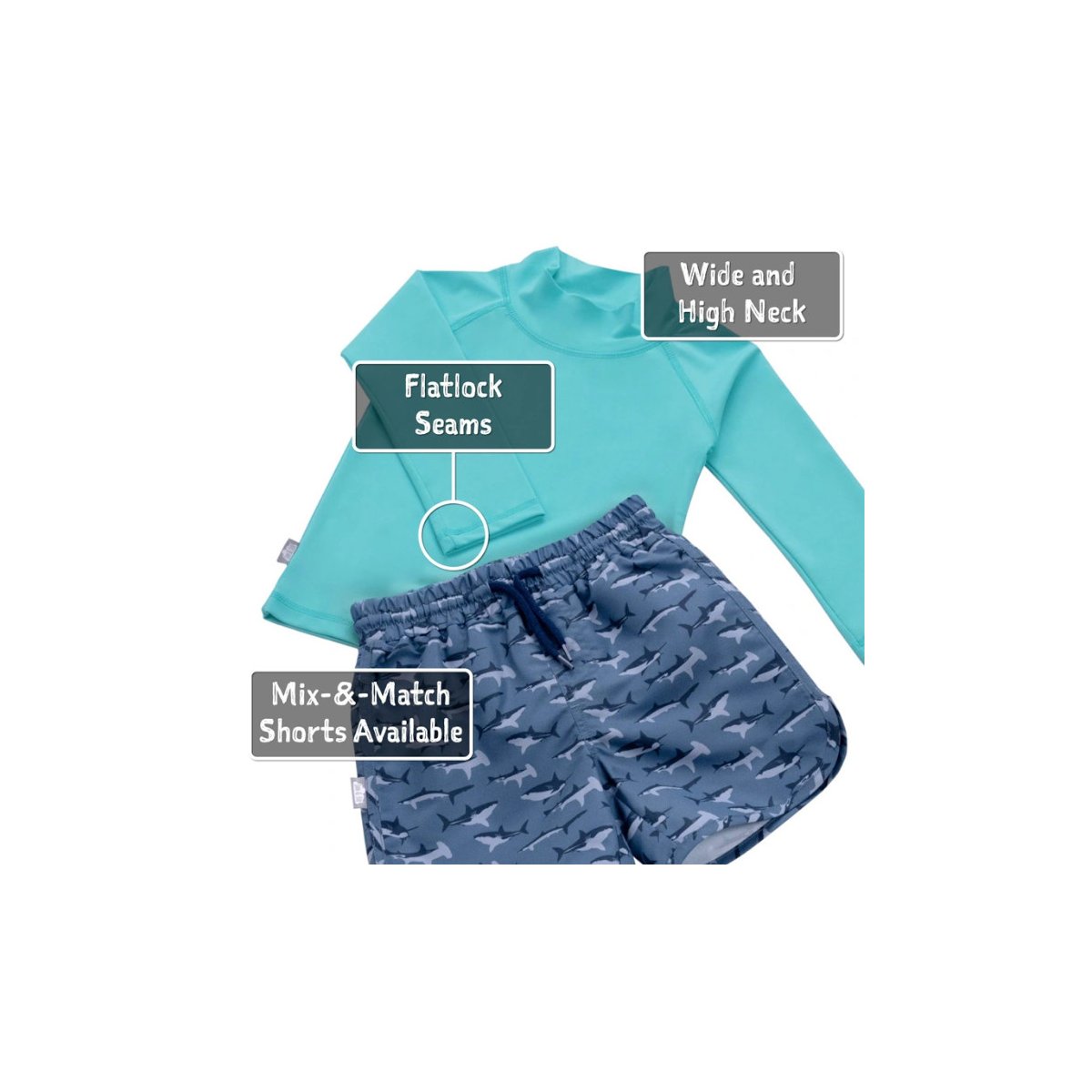 Long Sleeve UV Top - Lagoon