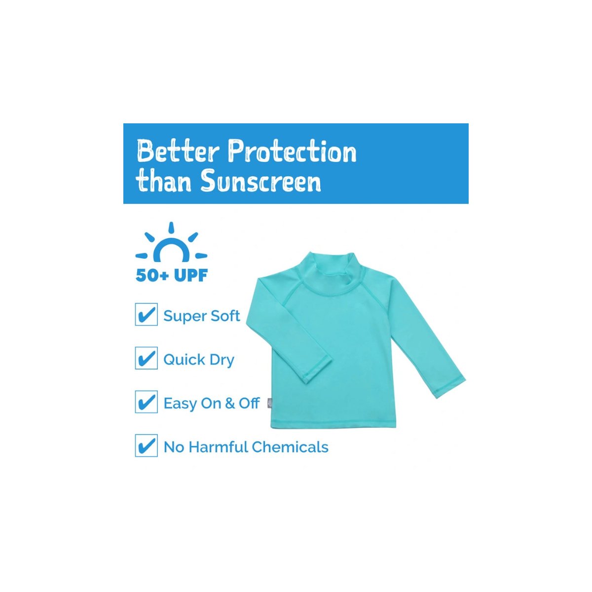 Long Sleeve UV Top - Lagoon