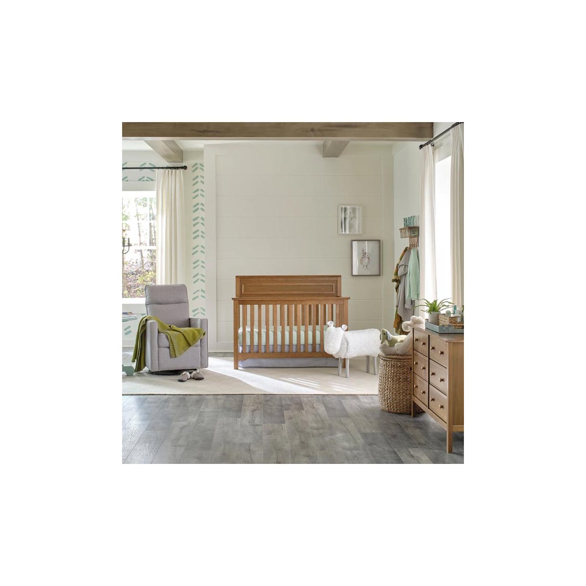 Autumn 4 In 1 Convertible Crib - Chestnut