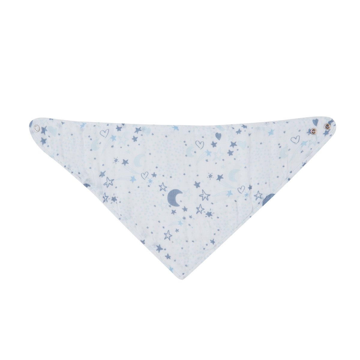 Muslin Bandana Bibs 3 Pack - Blue