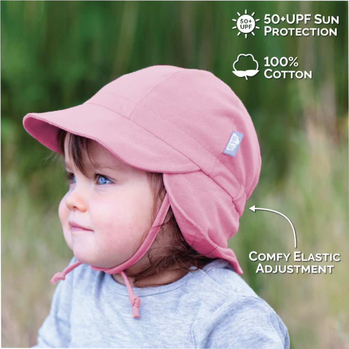 Sun Soft Baby Cap - Dusty Rose