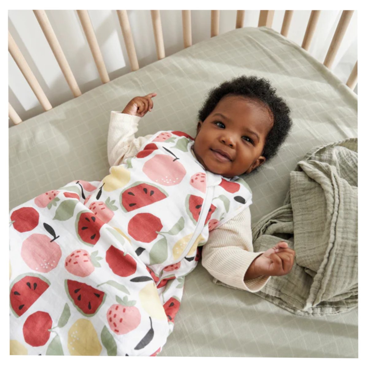 Cotton Muslin Sleep Bag - Fruits