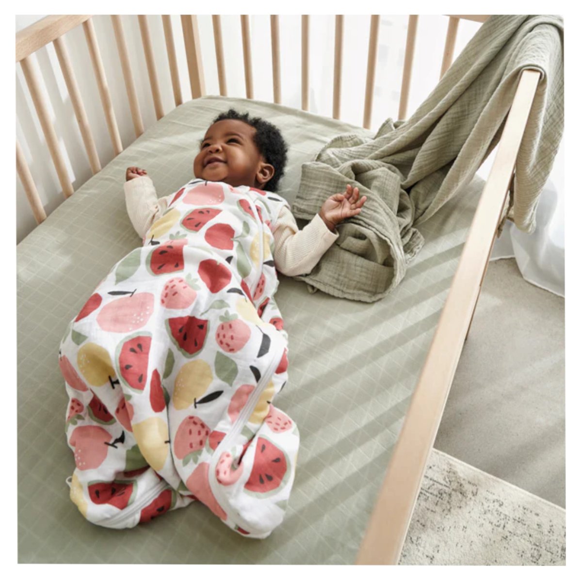 Cotton Muslin Sleep Bag - Fruits