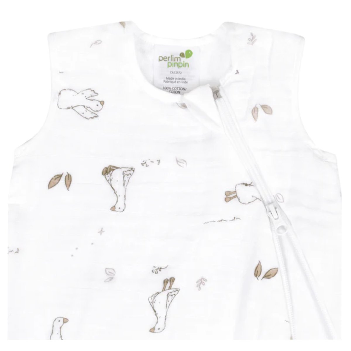 Cotton Muslin Sleep Bag - Goose
