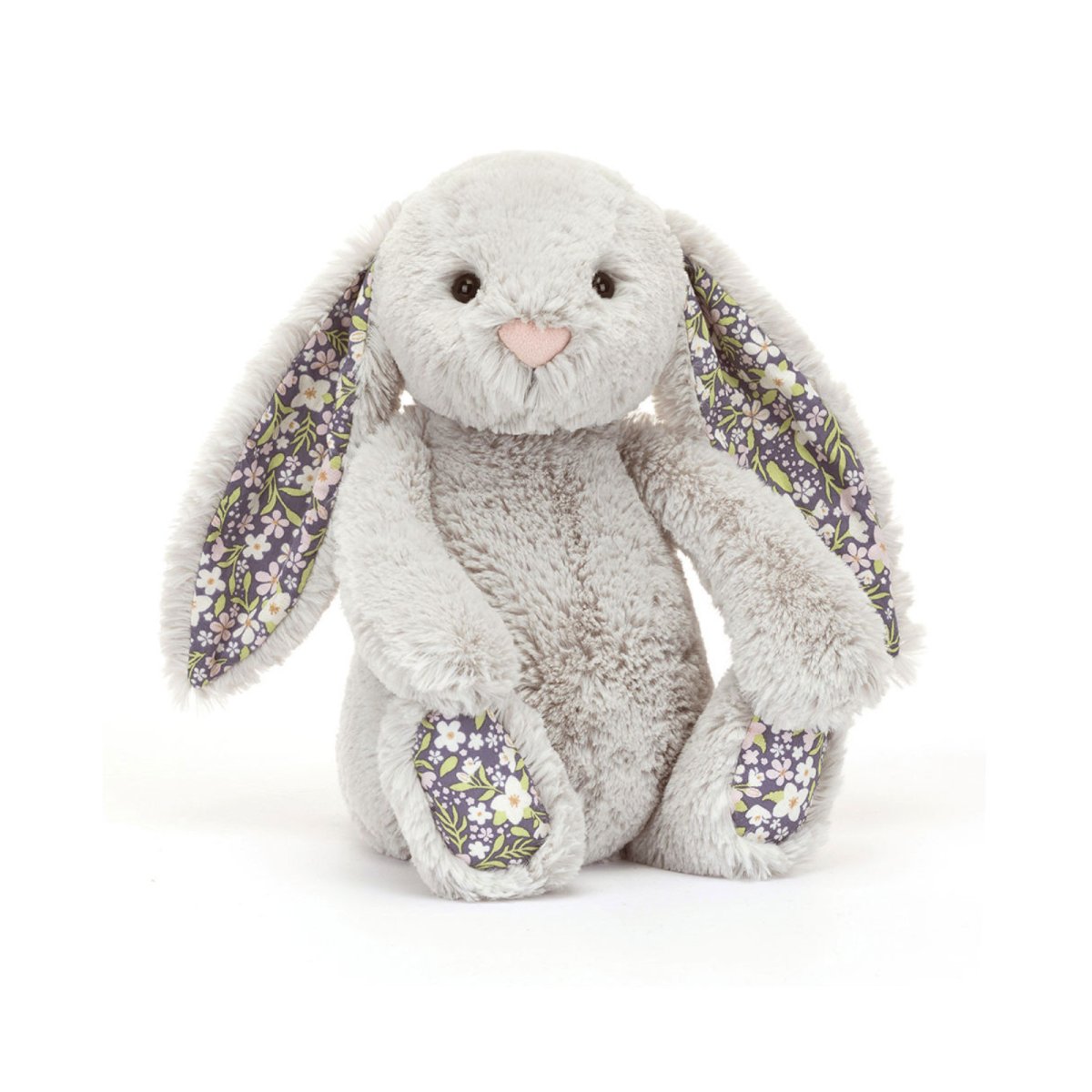 Grey Bunny Original - Floral Ears