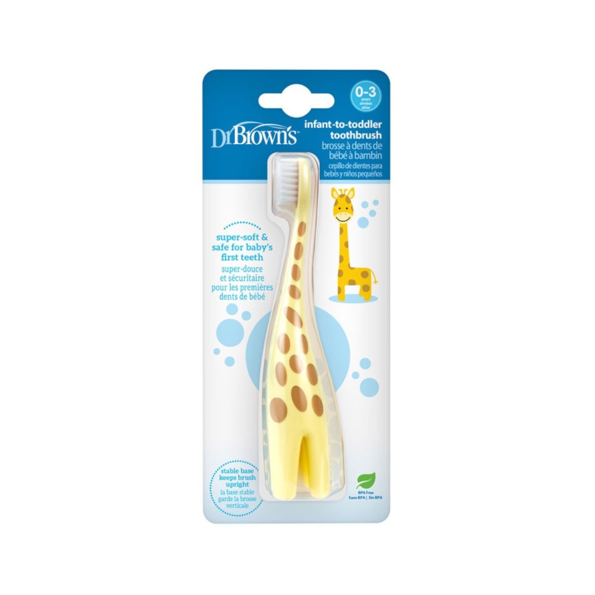 Infant-to-Toddler Toothbrush Set with Toothpaste - Giraffe