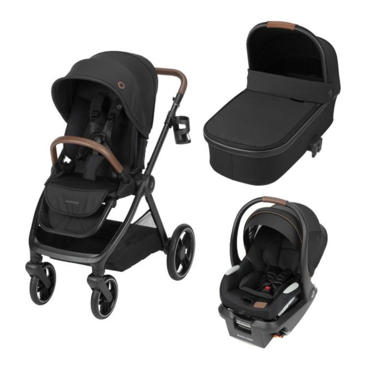 Oxford Stroller Travel System - Designer Black
