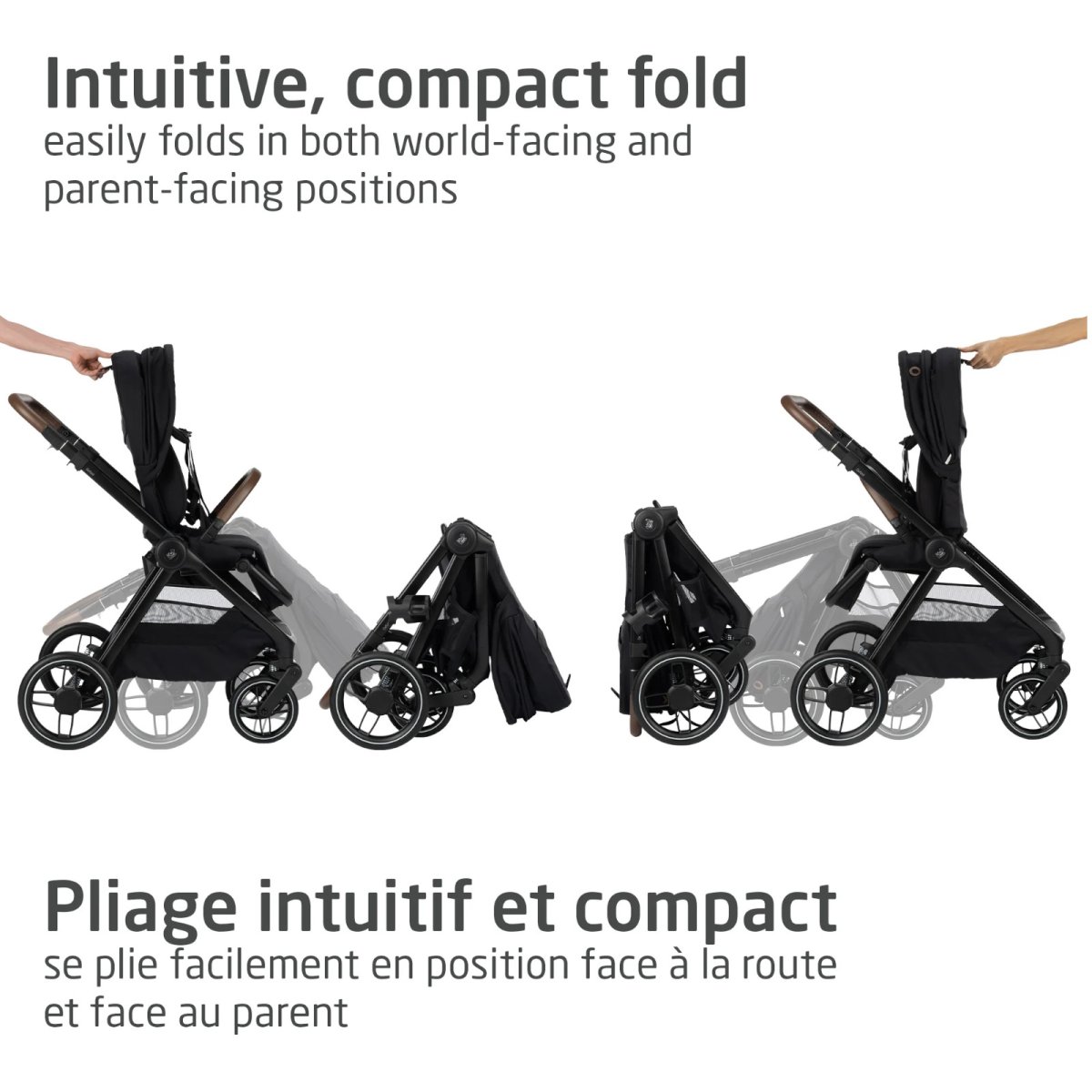 Oxford Stroller Travel System - Designer Black