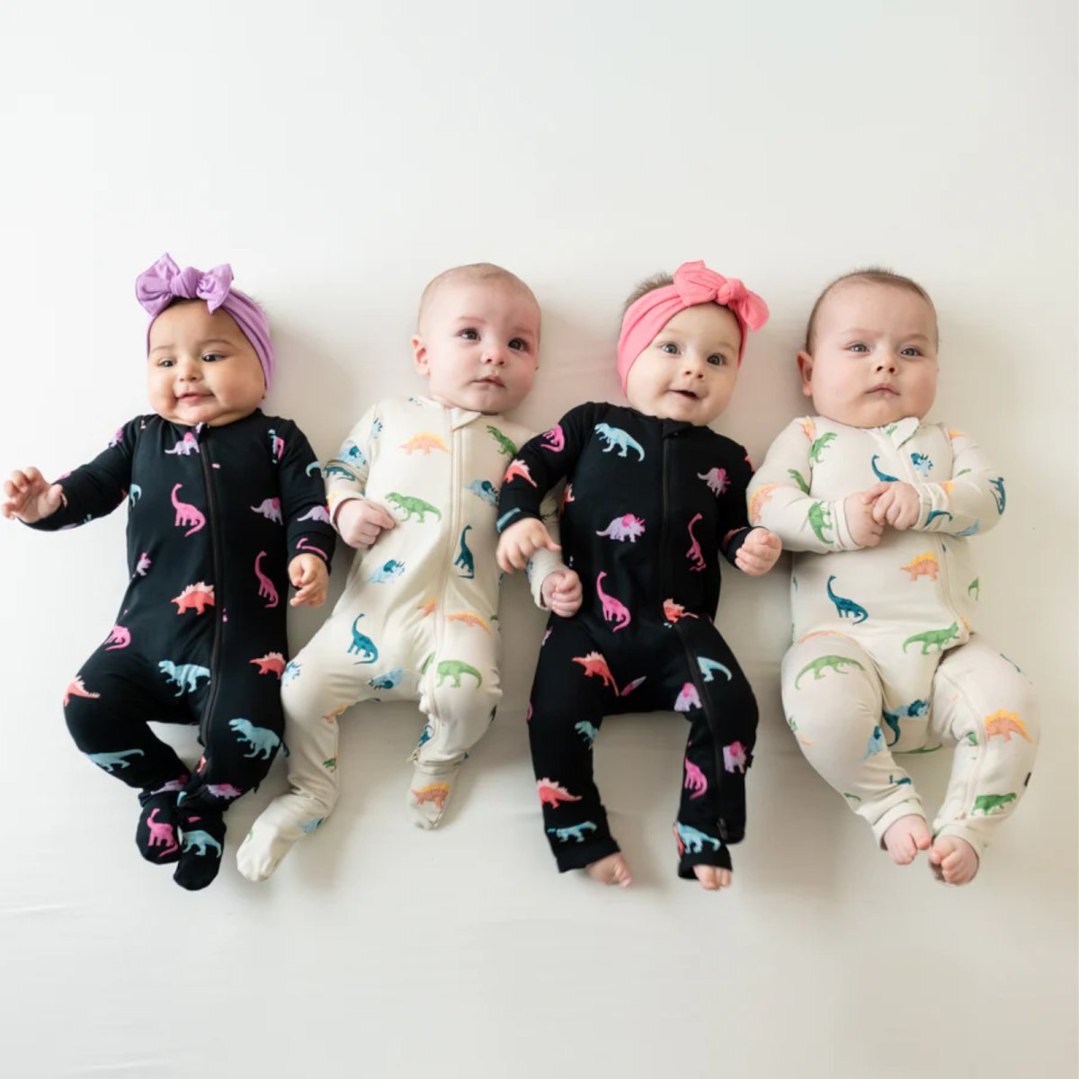 Printed Zippered Footie - Midnight Roar