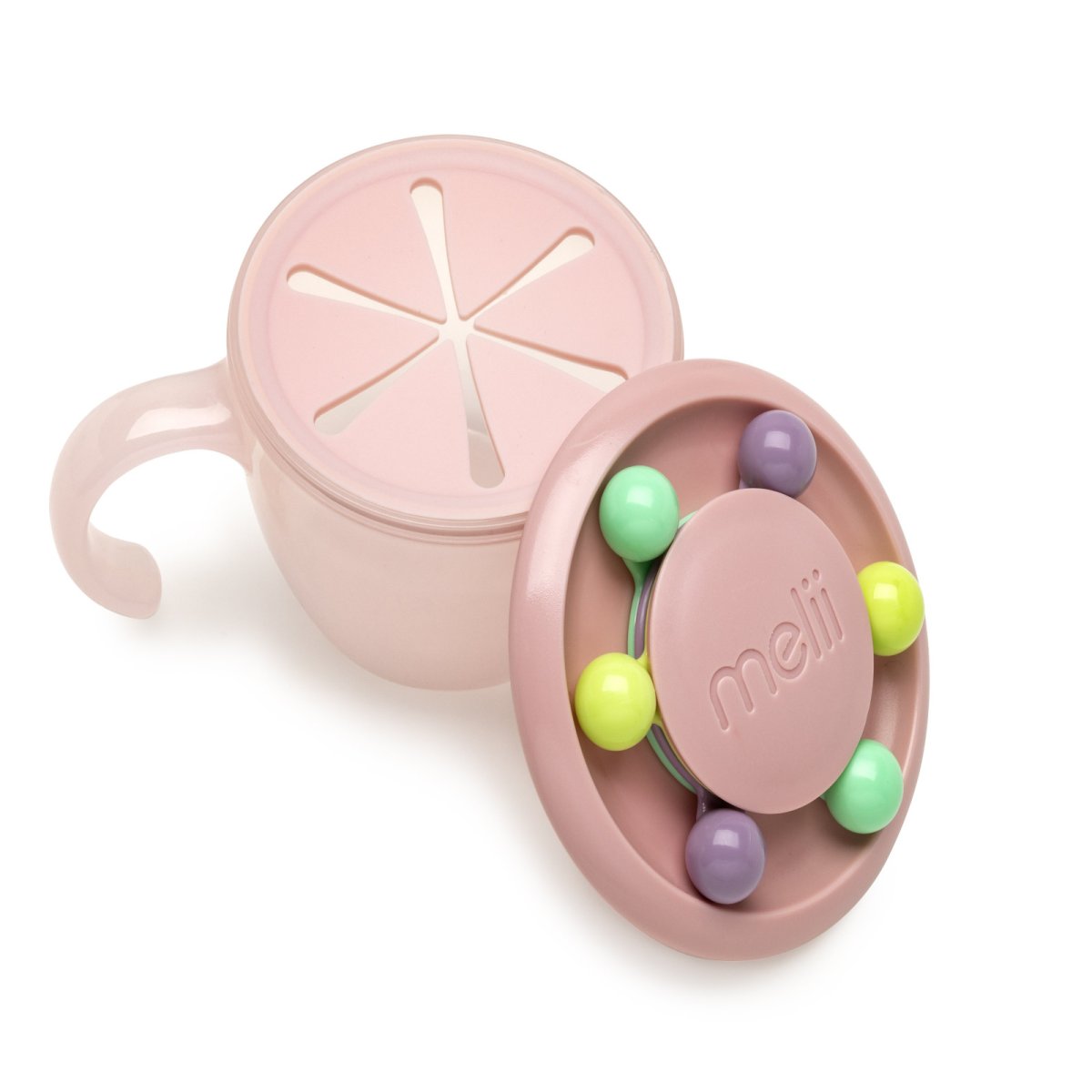 Snack Container - Abacus Pink Lid