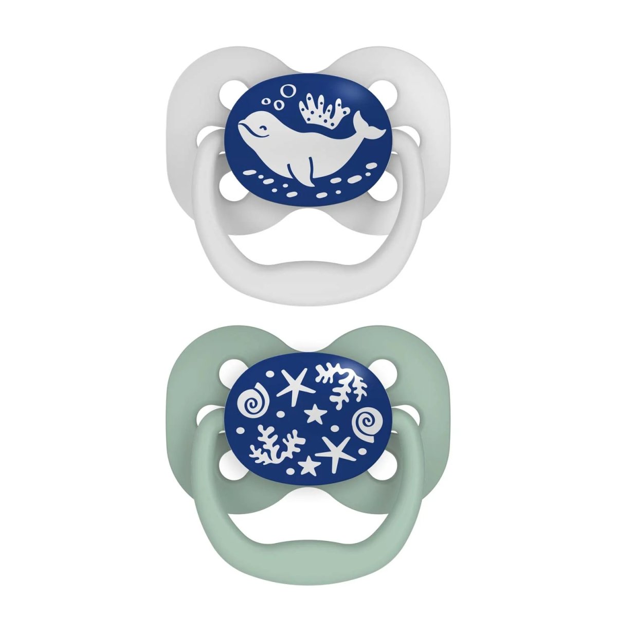 Advantage Pacifier - Stage 1 -Lavender Love/Glow in The Dark Coral Ocean