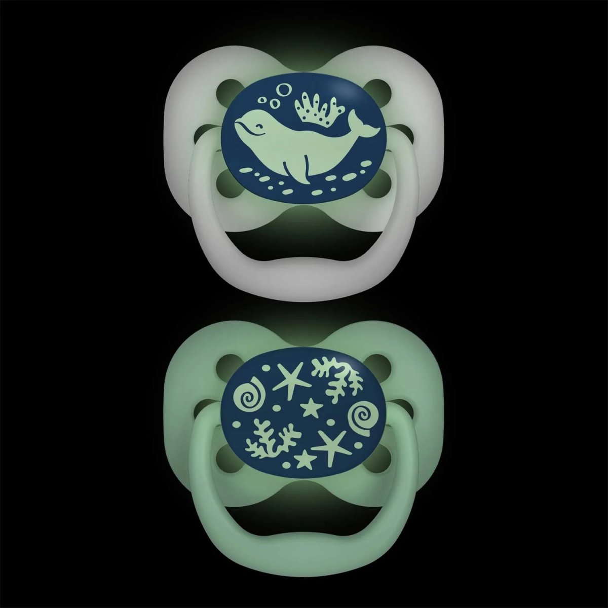 Advantage Pacifier - Stage 1 -Lavender Love/Glow in The Dark Coral Ocean