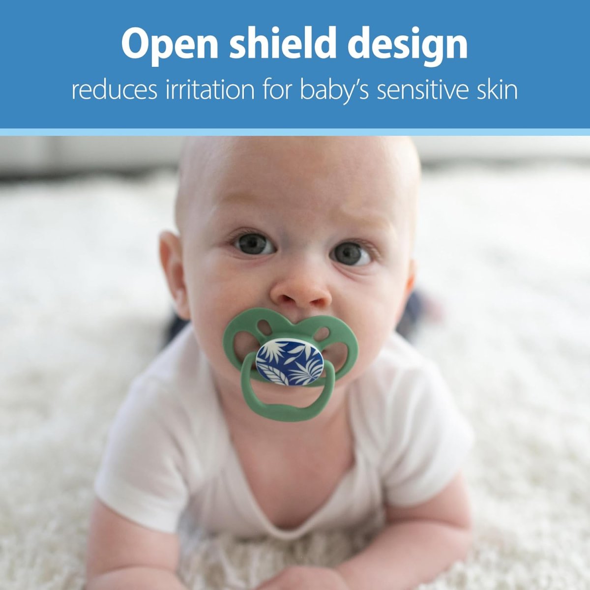 Advantage Pacifier - Stage 2 -Scooter Squirrel/Glow in the Dark Purple