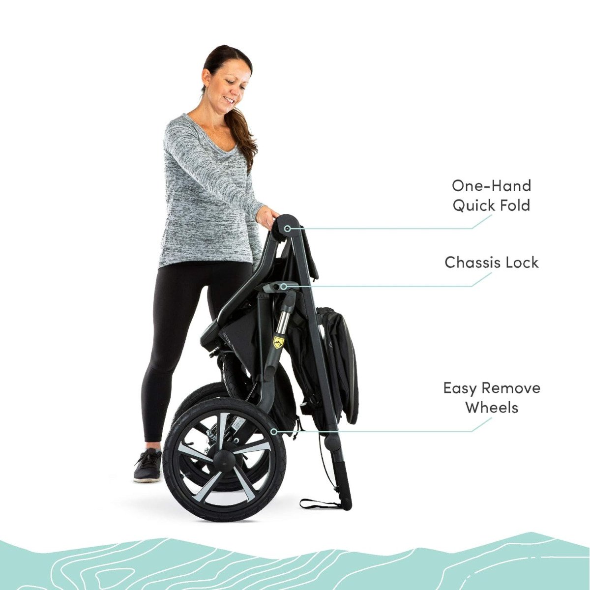 Alterrain Pro Jogging Stroller - Black