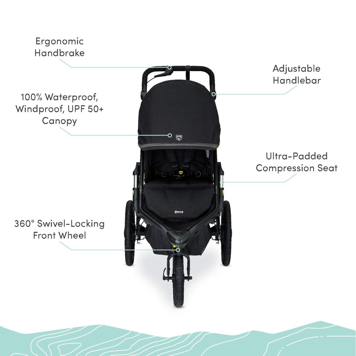 Alterrain Pro Jogging Stroller - Black