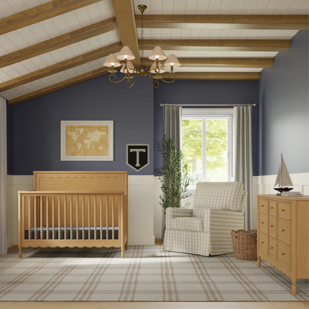 Ambrosia 4-in-1 Convertible Crib - Honey