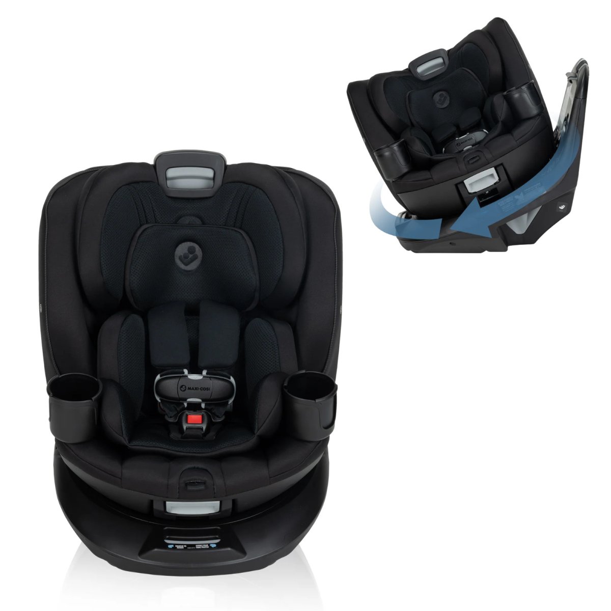 Andi 360° Rotating All-in-One Convertible Car Seat Authentic Black