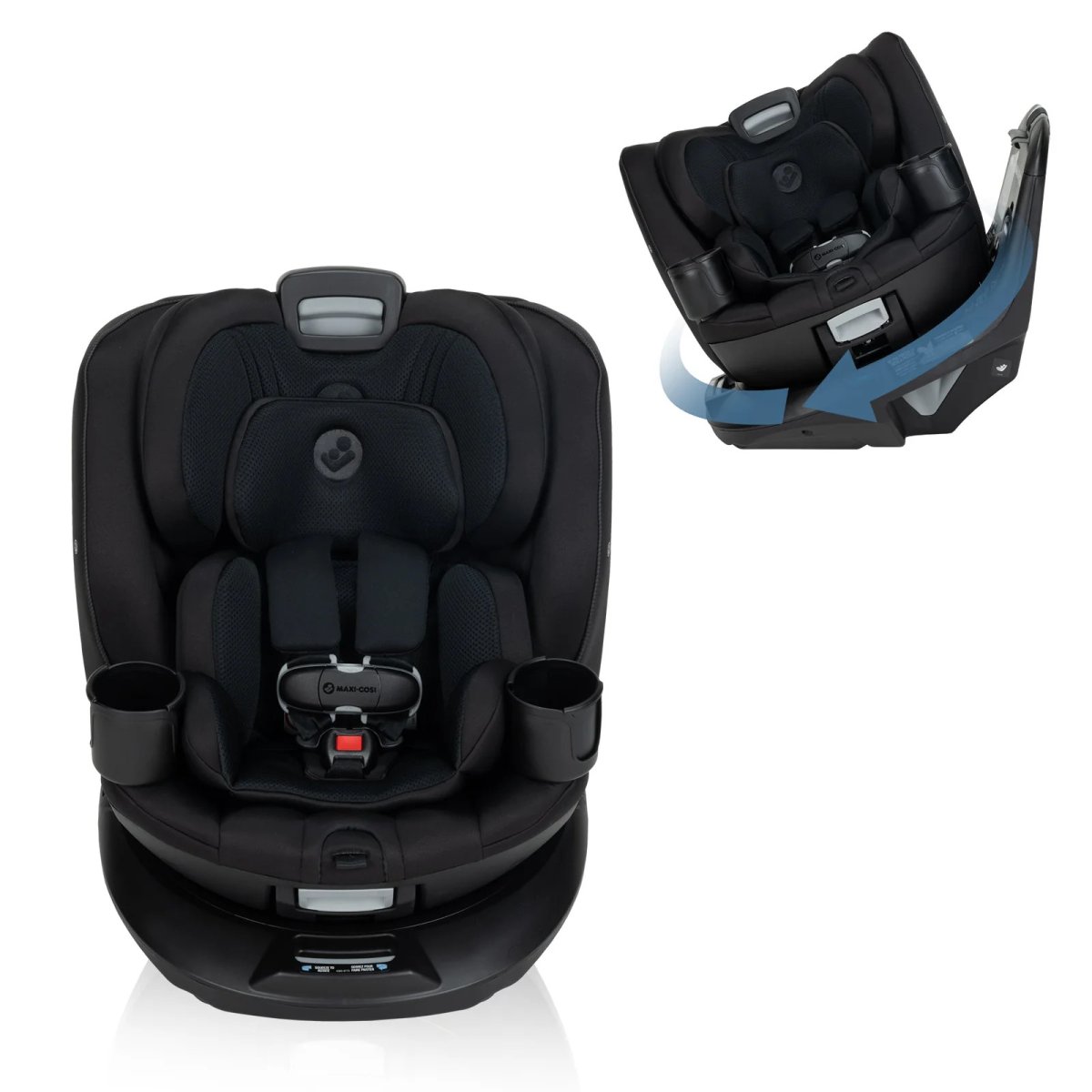 Andi 360° Rotating All-in-One Convertible Car Seat Authentic Black