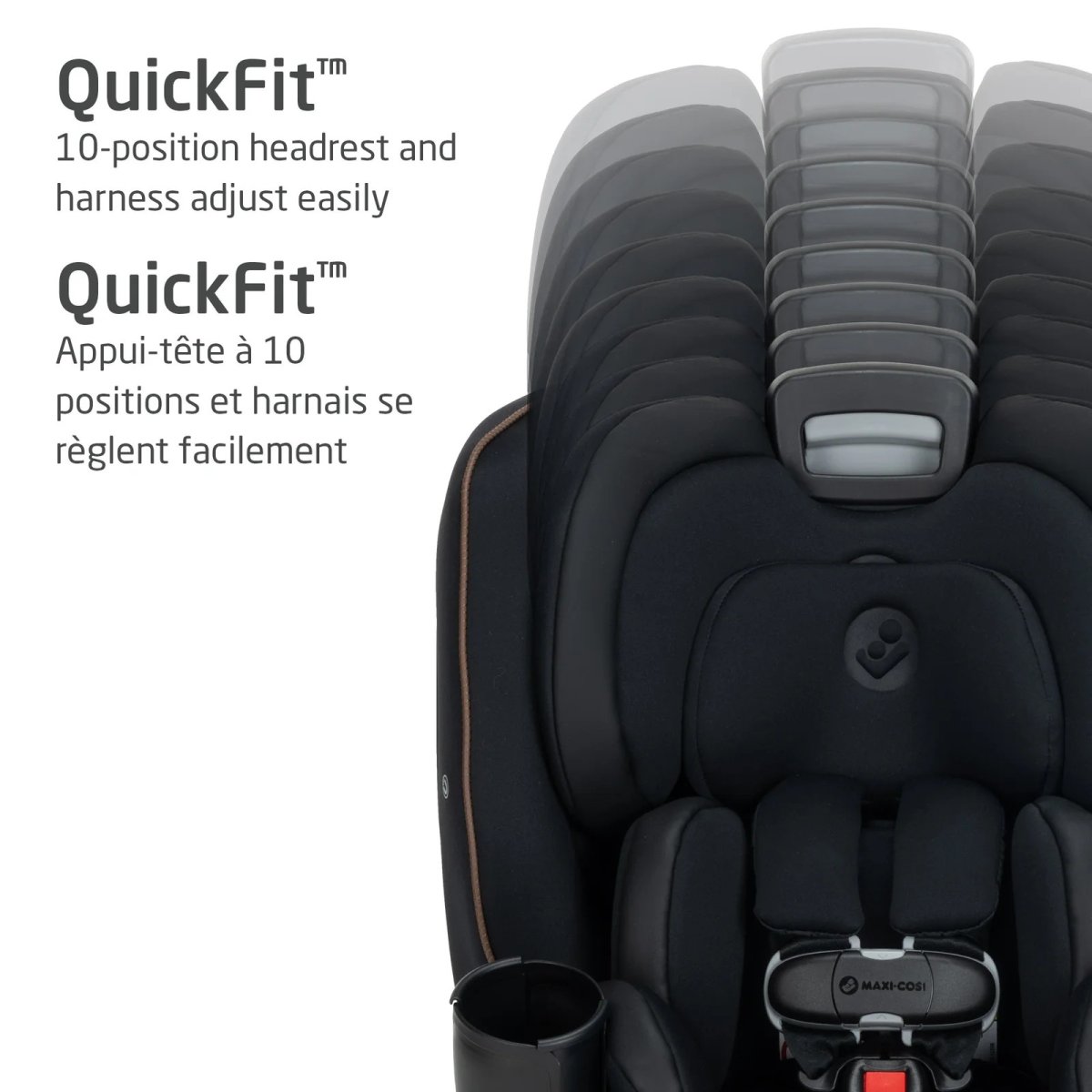 Andi 360° Rotating All-in-One Convertible Car Seat Authentic Black