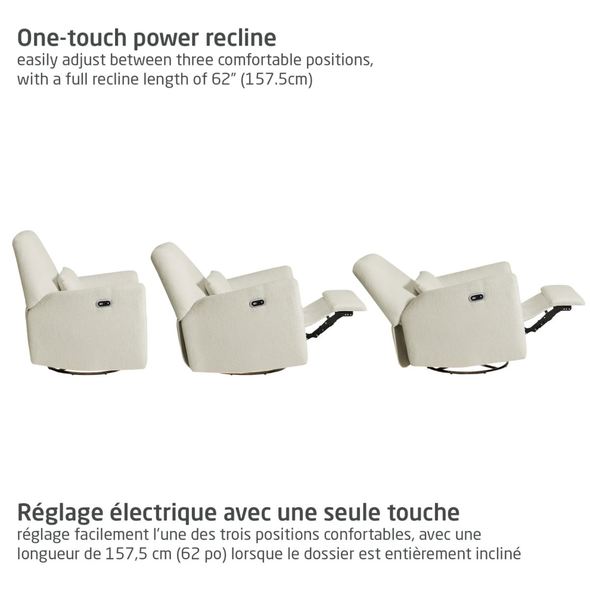 Ansel Tapered Power Recliner - S cloud