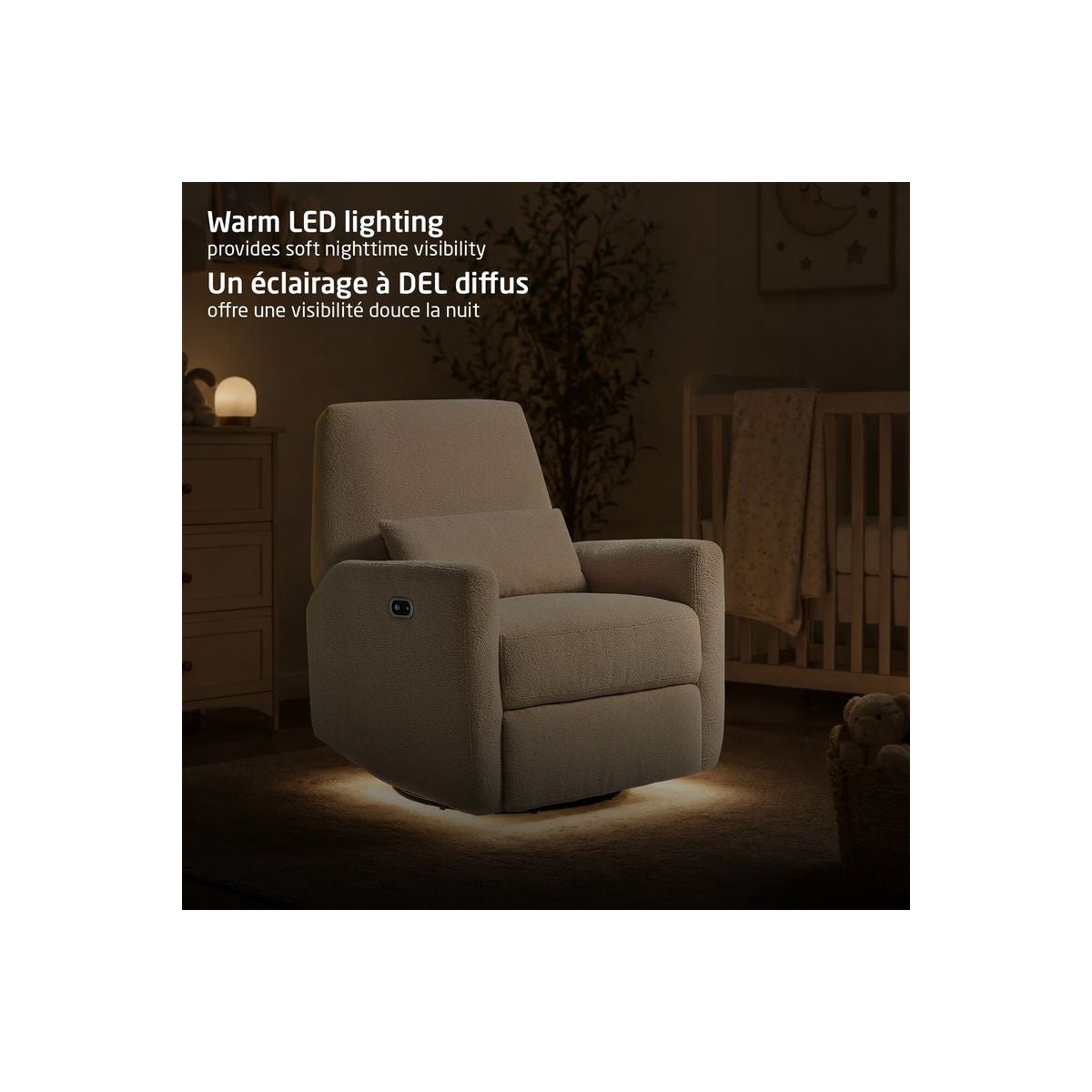 Ansel Tapered Power Recliner - S Linen