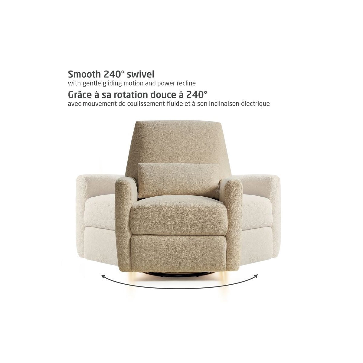 Ansel Tapered Power Recliner - S Linen