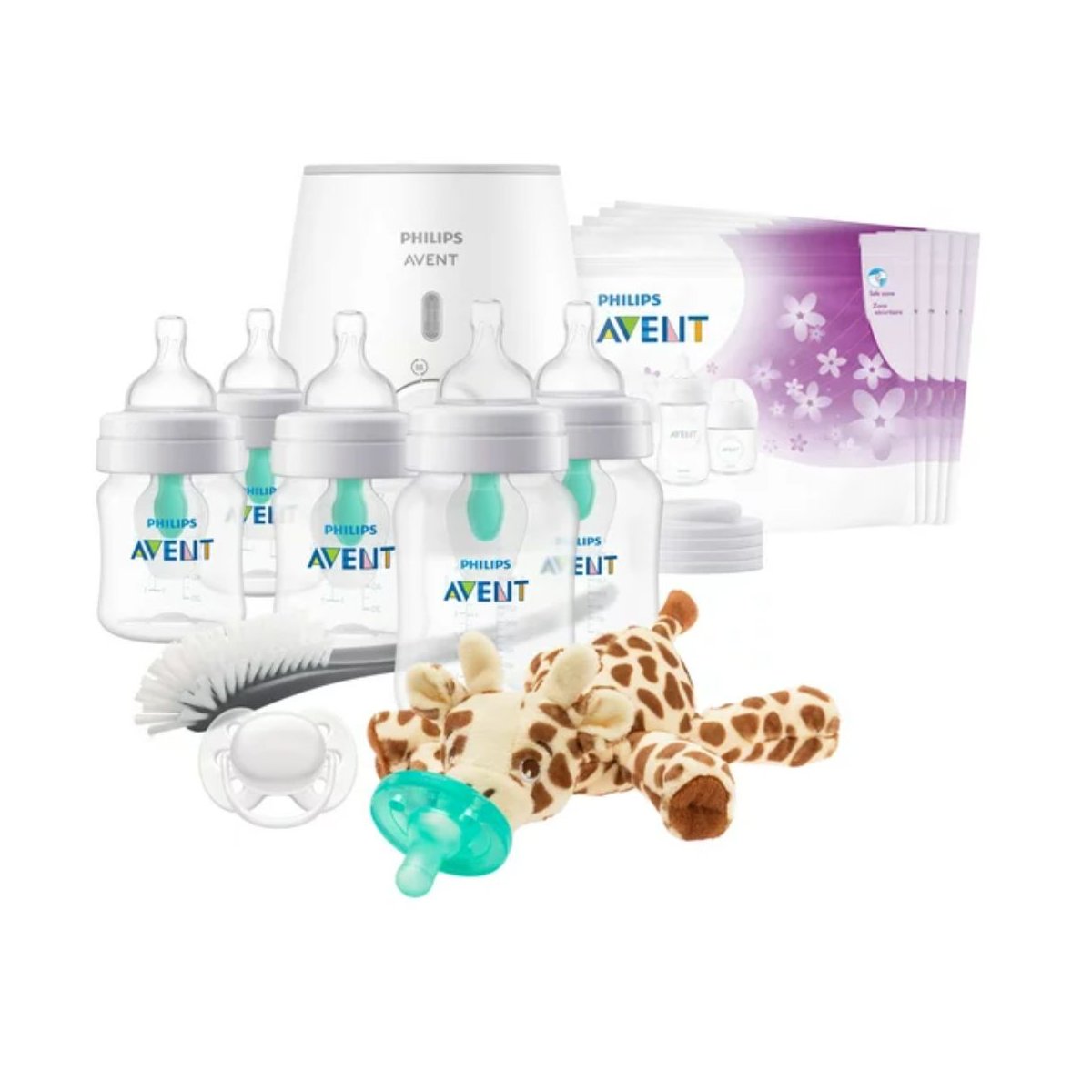 Anti-Colic Baby Bottle with AirFree Vent All-in-One New Born Gift Set