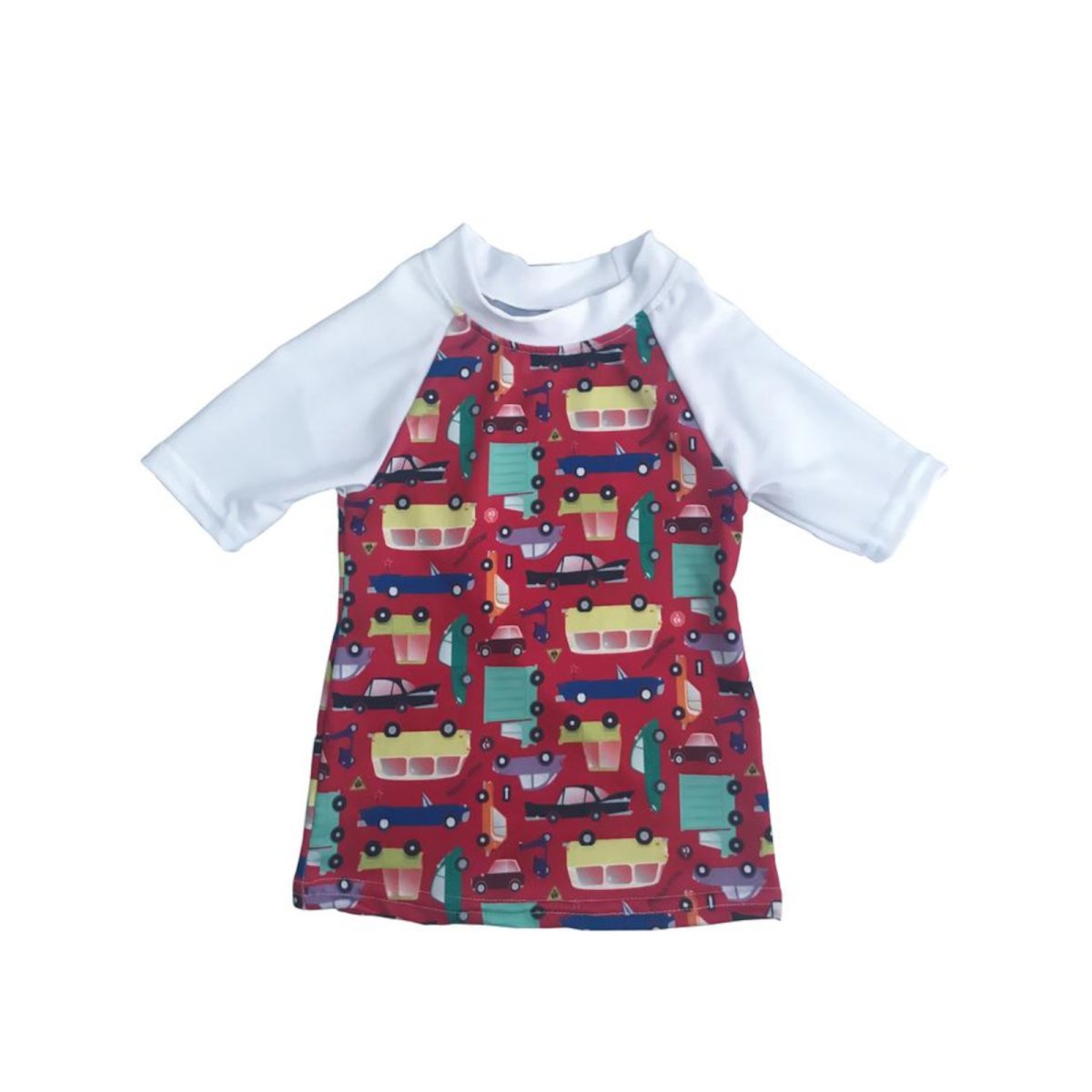 Applecheeks Swim Shirt - Car 24 - 36 months