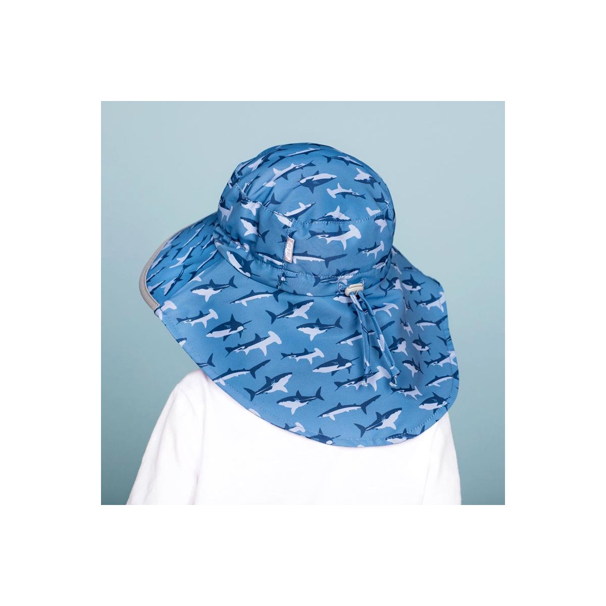 AquaDry Adventure Hat - Shark with Navy Trim