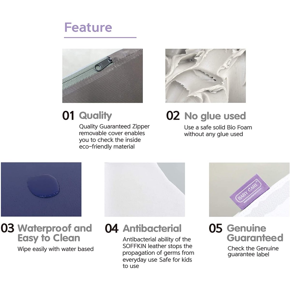 Soffkin Leather Luxury Kids Sofa - Pink with Hearts