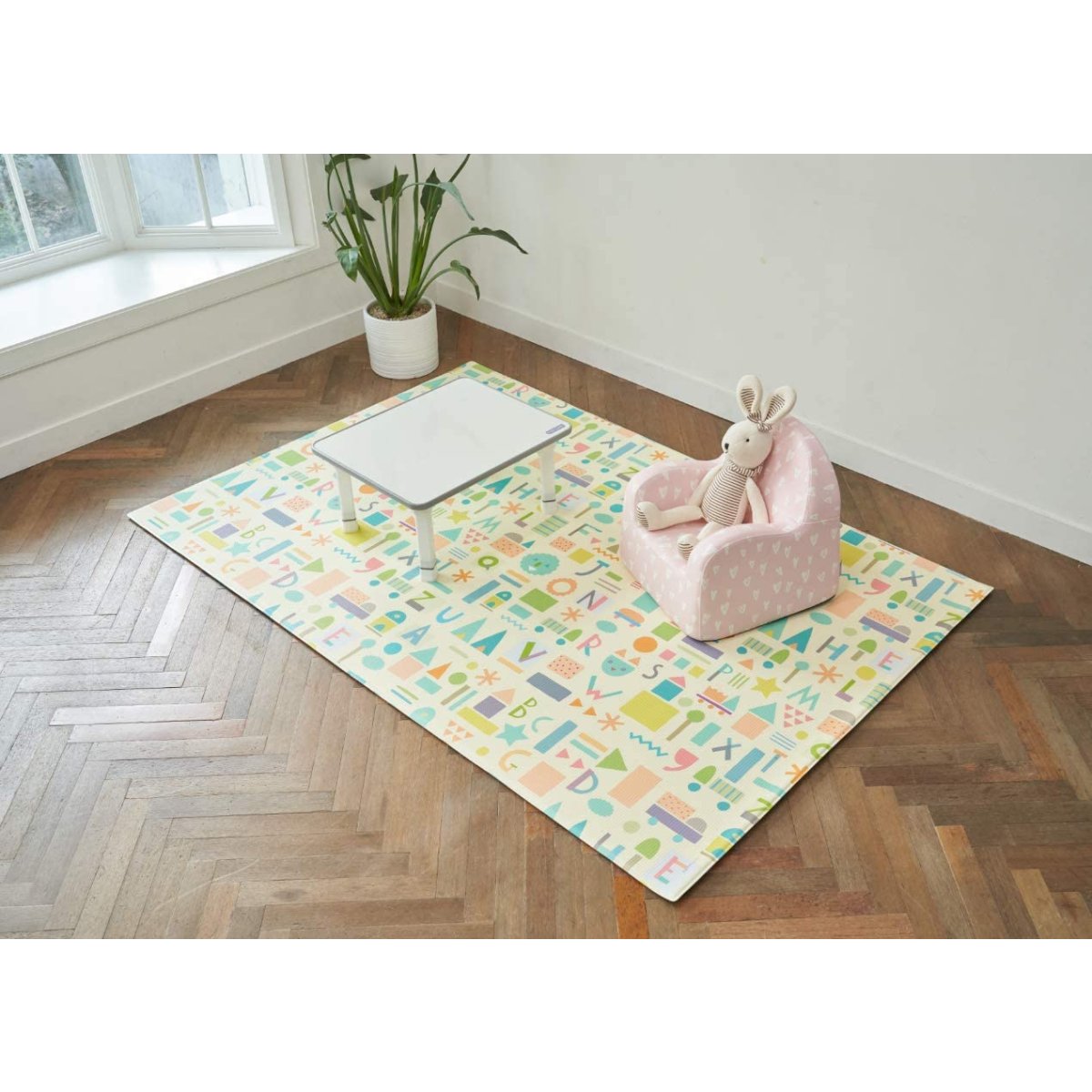 Soffkin Leather Luxury Kids Sofa - Pink with Hearts