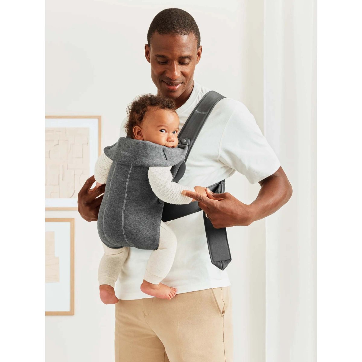 Baby Carrier Mini - 3D Jersey, Dark Grey